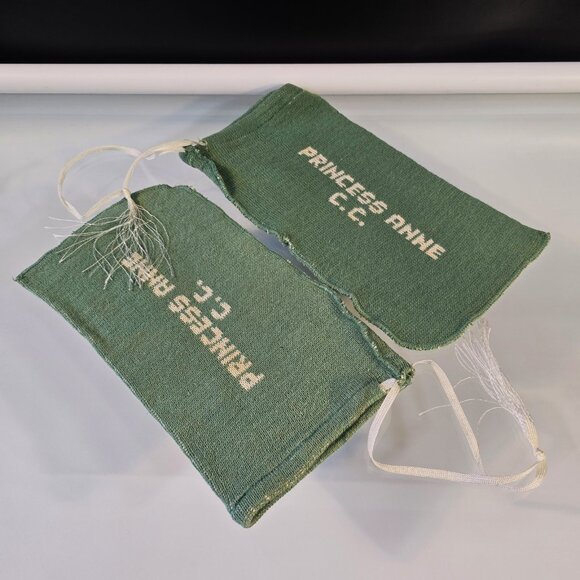 Vintage Golf Shoe Dust Bags Princess Anne Country Club Virginia Beach VA - Picture 4 of 5